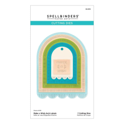 Spellbinders Make a Wish Arch Labels Cutting Dies