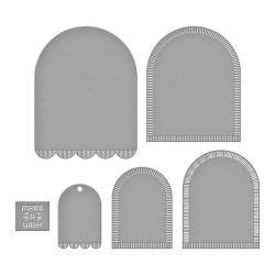Spellbinders Make a Wish Arch Labels Cutting Dies