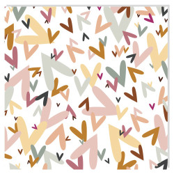 Vellum Corazones Multicolor CARAMEL Dunaon