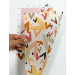Vellum Corazones Multicolor CARAMEL Dunaon