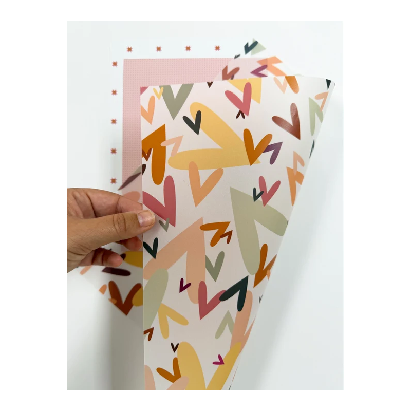 Vellum Corazones Multicolor CARAMEL Dunaon
