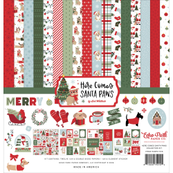 Echo Park Here Comes Santa Paws Collection Kit 30x30cm