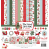 Echo Park Here Comes Santa Paws Collection Kit 30x30cm