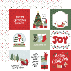 Echo Park Here Comes Santa Paws Collection Kit 30x30cm