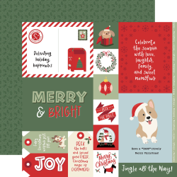 Echo Park Here Comes Santa Paws Collection Kit 30x30cm