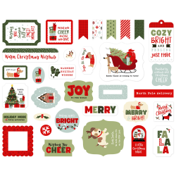Echo Park Here Comes Santa Paws Ephemera 33pz