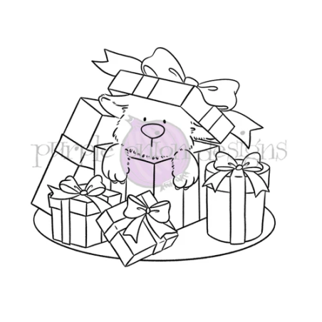 Purple Onion Designs Chilliezgraphy by Pei - Christmas Surprise (Puppy with Gifts)