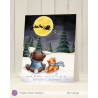 Purple Onion Designs Chilliezgraphy by Pei - Magical Christmas (Bear & Kitten Waving to Santa)
