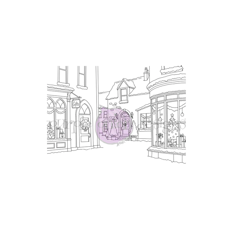 Purple Onion Designs Holly Mabutas - Cotswood Village Background