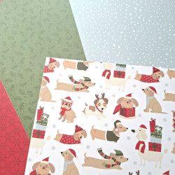 Echo Park Here Comes Santa Paws Collection Kit 30x30cm