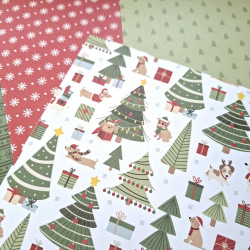 Echo Park Here Comes Santa Paws Collection Kit 30x30cm