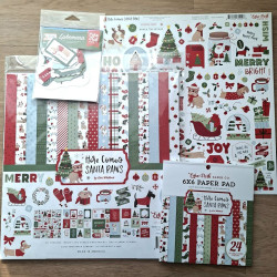 Echo Park Here Comes Santa Paws Ephemera 33pz