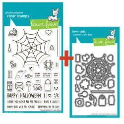 SET Timbri + fustelle LAWN FAWN Sweet Spiders