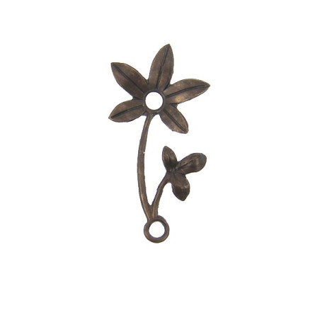 Vintaj natural brass Violet 30 mm