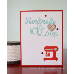 Frantic Stamper Precision Die Handmade with Love