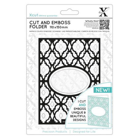 Xcut Cut & Emboss Folder - Diamond Lattice 11x15cm