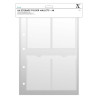 XCUT 5 fogli A4 per embossing folder A6