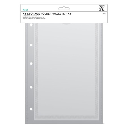 XCUT 5 fogli A4 per embossing folder A4