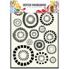 Dutch Mask Art stencil Circles
