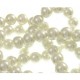 10 Perle di vetro con effetto madreperla Bianche 8 mm