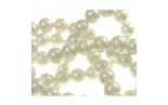 10 Perle di vetro con effetto madreperla Bianche 8 mm