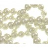10 Perle di vetro con effetto madreperla Bianche 8 mm