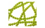 10 Perle di vetro Lime Green con effetto madreperla 6 mm