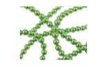 10 Perle di vetro Green Mint con effetto madreperla 6 mm