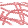 10 Perle di vetro con effetto madreperla Light Rose 8 mm
