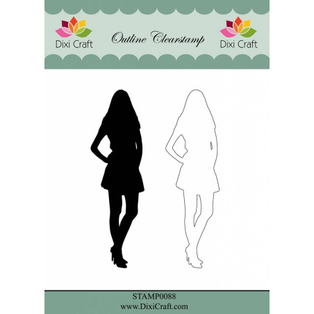 Dixi Craft Clear Stamp Girl 