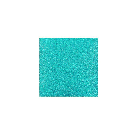 Foglio gomma crepla Turchese Glitter