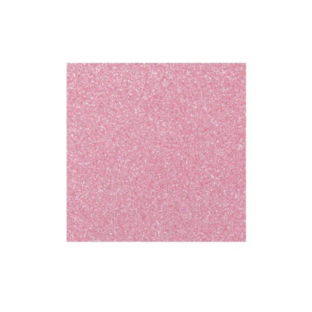 Foglio gomma crepla Rosa Glitter