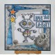 Timbro Whimsy Stamps Love Bot