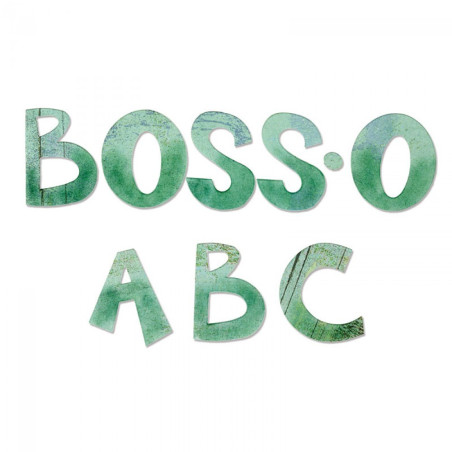 Bigz XL Alphabet Die Boss-O 1 1/2" Capital Letters & Punctuation A11037