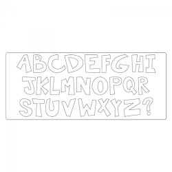 Bigz XL Alphabet Die Boss-O 1 1/2" Capital Letters & Punctuation A11037