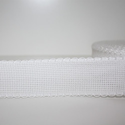 Nastro aida 3 cm Bianco