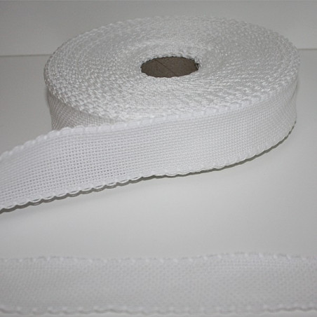 Nastro aida 3 cm Bianco