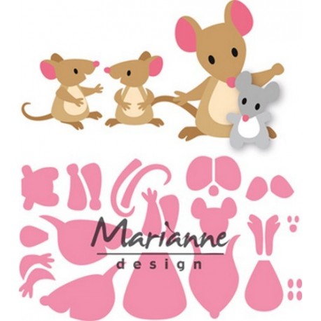 Marianne Design Collectables Eline's Mice Family