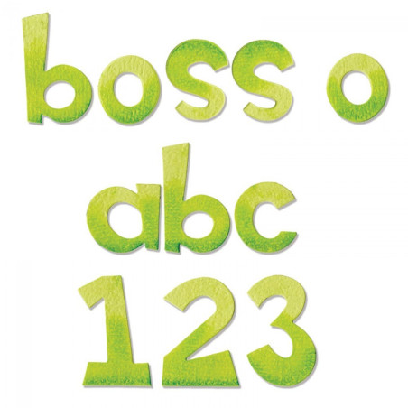 Bigz XL Alphabet Die Boss-O Lowercase Letters & Numbers A11038