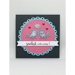 Lawn Fawn Sealed With A Kiss Stamp Set