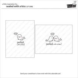 Lawn Fawn Sealed With A Kiss Stamp Set