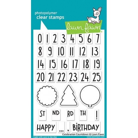 Lawn Fawn Celebration Countdown Stamp Set