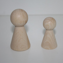 Cono legno naturale 60x31 mm