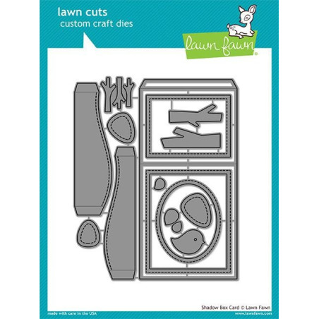 Lawn Fawn Dies Shadow Box Card