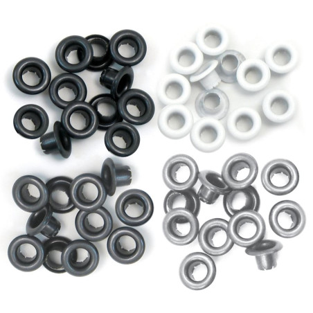 60 Standard Eyelets Gray We R Memory Keepers