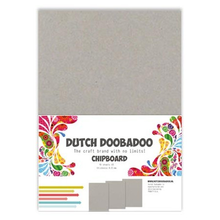10 Grey Chipboard A5