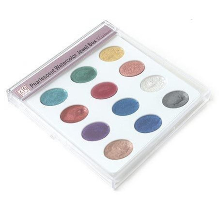 12 Zig Pearlescent Watercolor Jewel Box