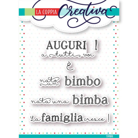 Timbri La famiglia cresce La coppia creativa