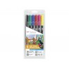 Tombow ABT DUAL BRUSH PEN Set Primary ABT-6P-1