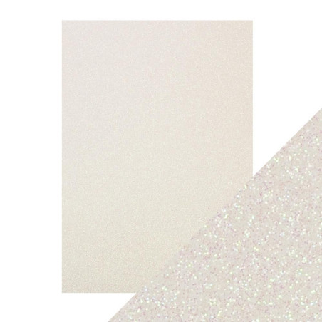 5 fogli A4 Carta Glitterata Tonic Glitter Card Sugar Crystal 250gsm